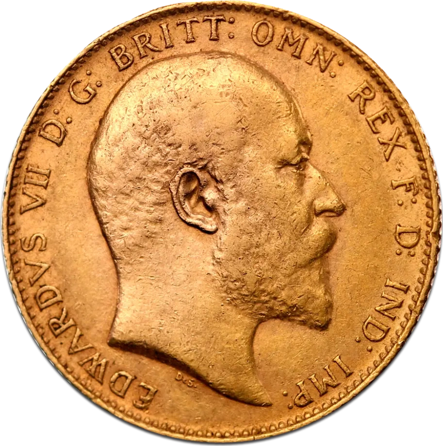 Suweren Edward VII Złota Moneta | 1902 - 1910