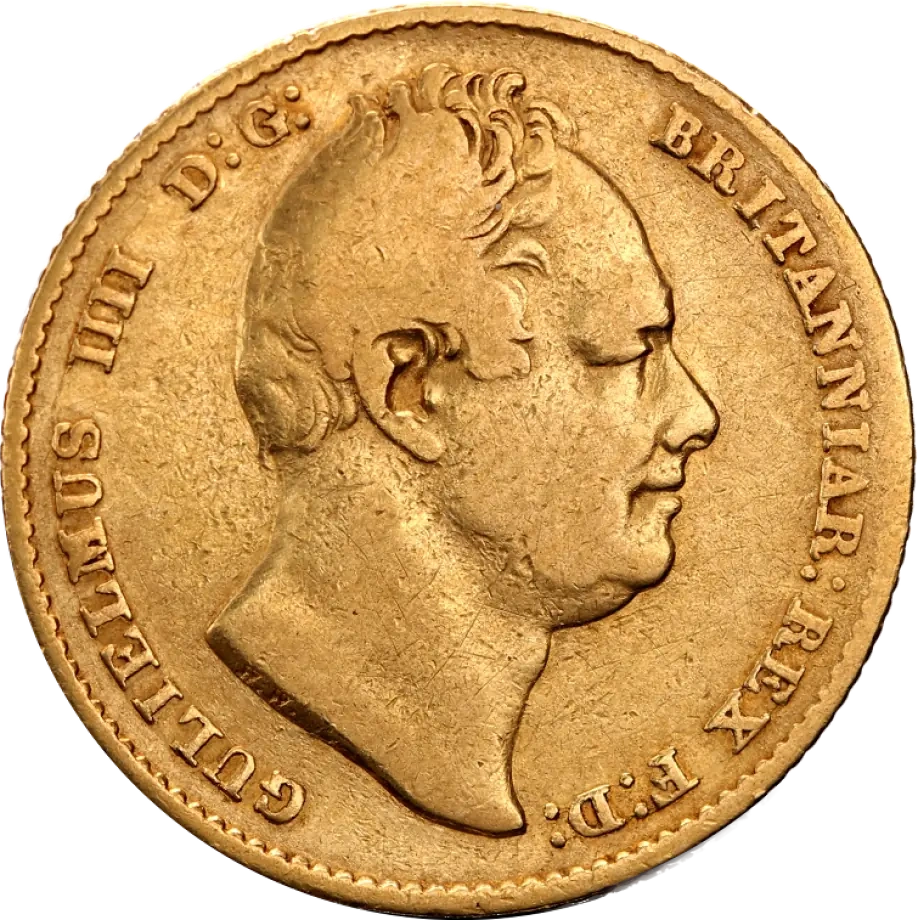 Suweren Wilhelm IV Złota Moneta | 1830 - 1837