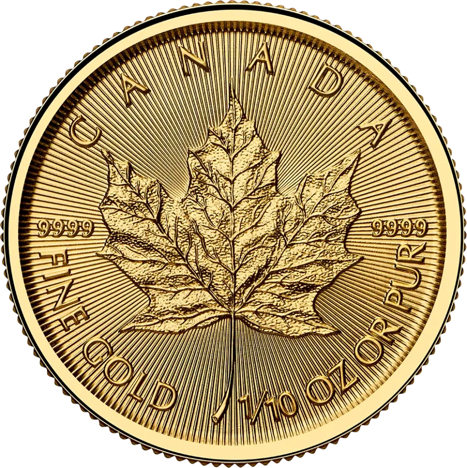 1/10 oz Liść Klonowy Złota Moneta | 2025