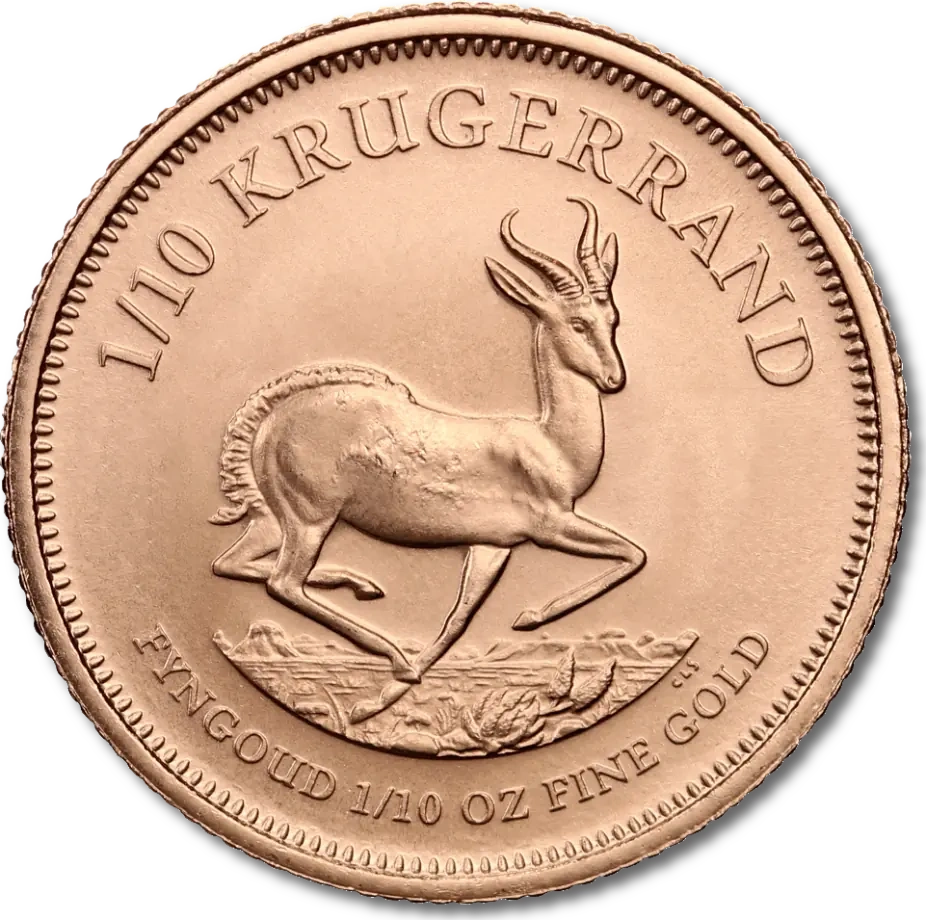1/10 Uncji Krugerrand Złota Moneta | Mieszane Roczniki | Nieobiegowa
