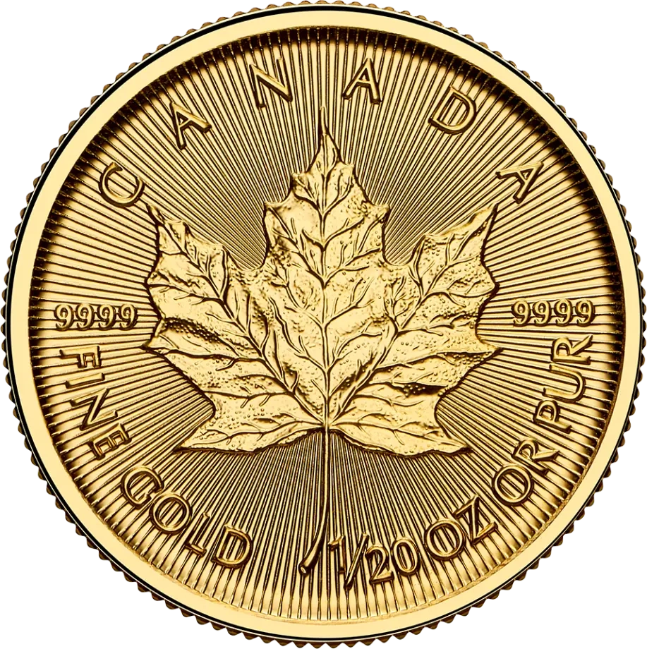 1/20 oz Liść Klonowy Złota Moneta | 2025