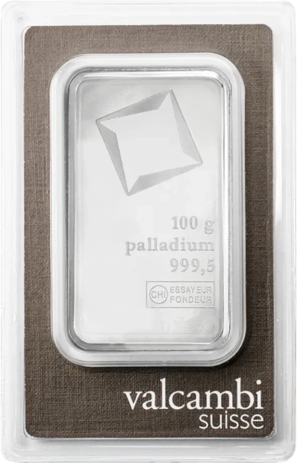 100g Sztabka Palladu | Valcambi