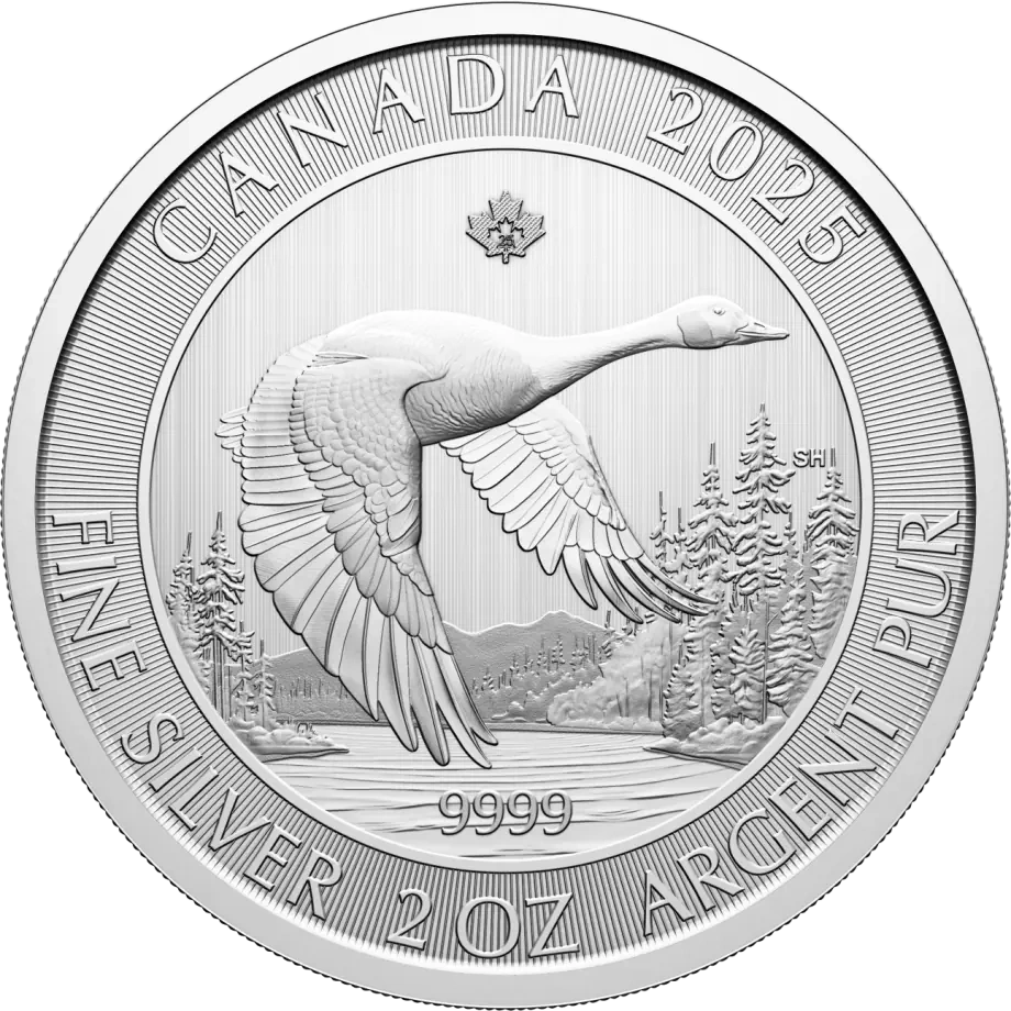 2 oz Gęś Kanadyjska Srebrna Moneta | 2025