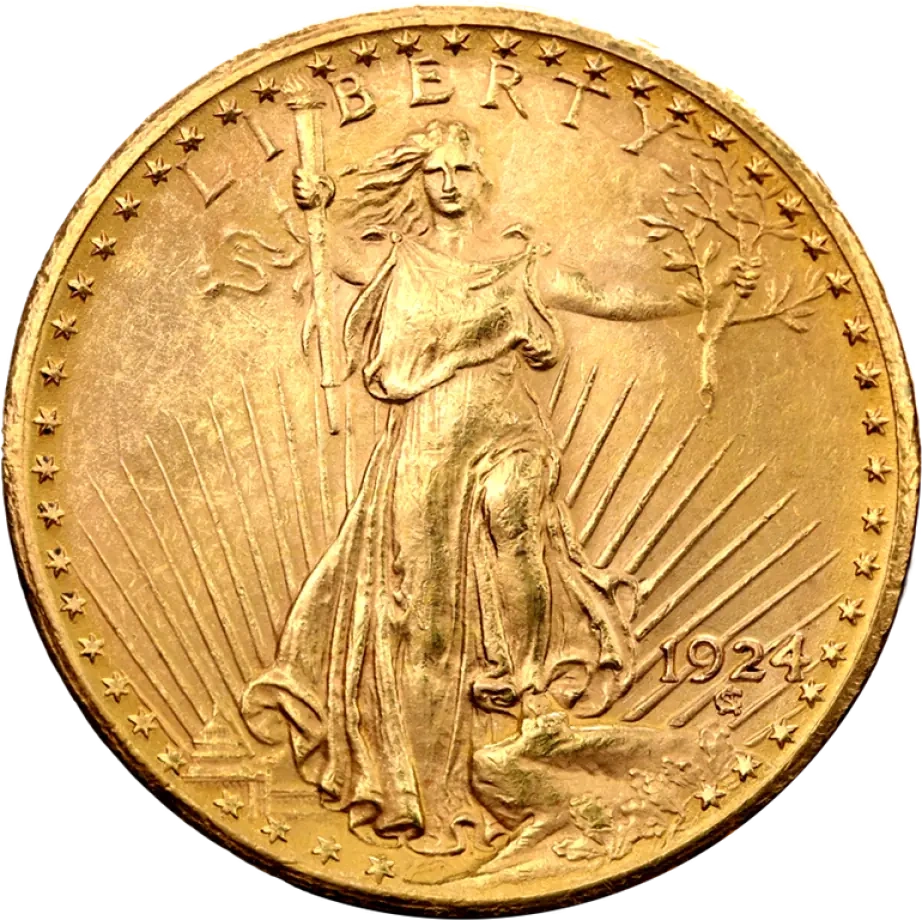 20 Dolarów Podwójny Orzeł "Saint-Gaudens" Złota Moneta | 1907 - 1933