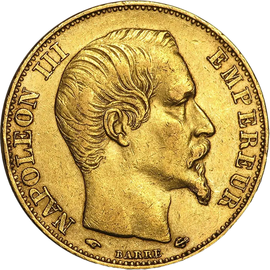 20 Franków Napoleon III Bonaparte Złota Moneta | Mieszane Roczniki