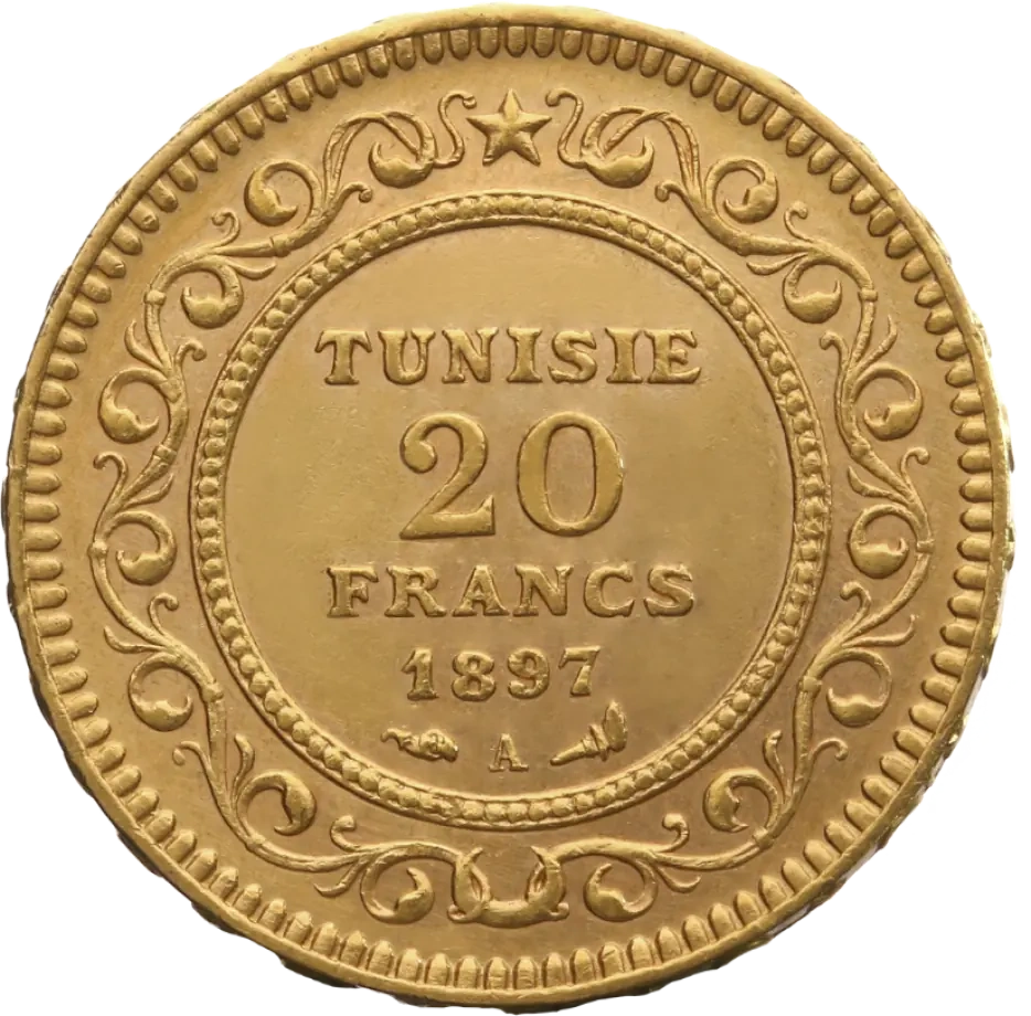 20 Franków Tunezyjskich Złota Moneta | Mieszane Roczniki