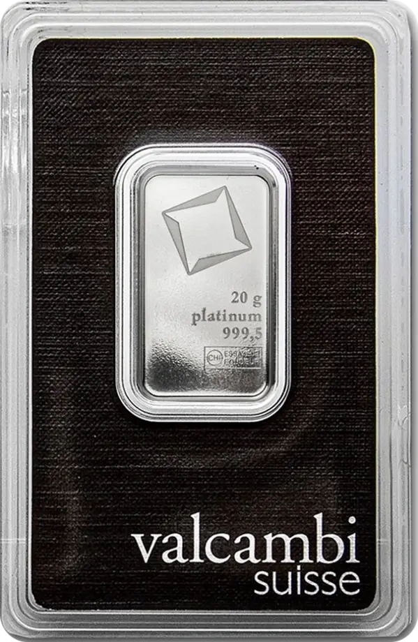 20g Platynowa Sztabka | Valcambi