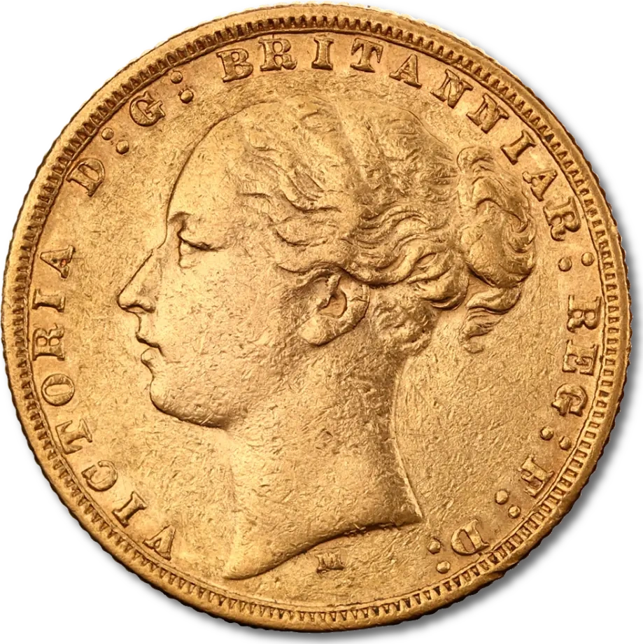 Suweren Królowa Wiktoria "Młoda Głowa" Złota Moneta | 1838 - 1887